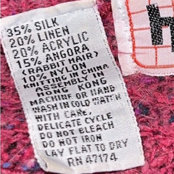 Heidi 80s Vintage Women’s Silk Angora Blend Pink Sweater Size M - Picture 4 of 4